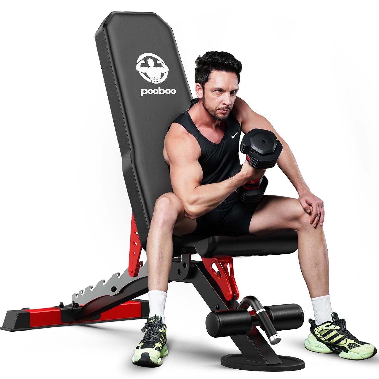 Home Gym Custom - Banc de musculation réglable 1500LBS, robuste,