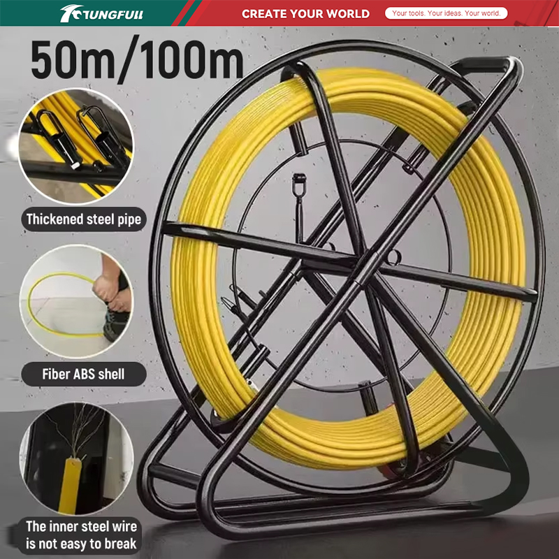 Cable Pulley System - TUNGFULL 50M 100M Tige de tirage