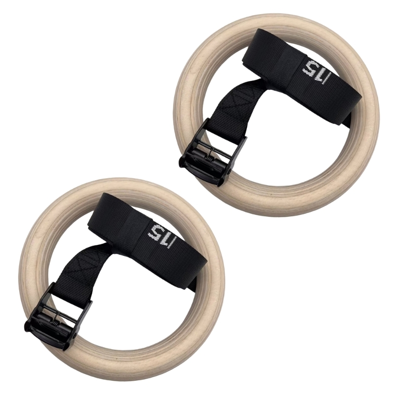 Gymnastic Rings Wooden - Q84C anneaux gymnastique en bois réglables