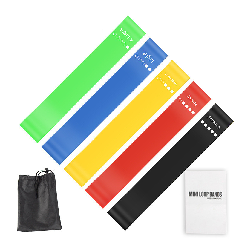 Home Gym Yoga Storage - Ensemble de 5 bandes de résistance