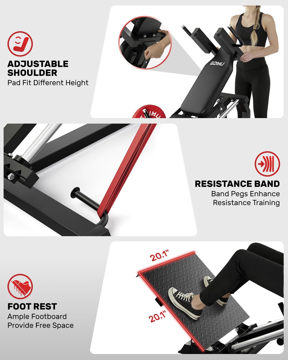 Machine de presse à cuisses L5 - Home Gym Custom avis et prix