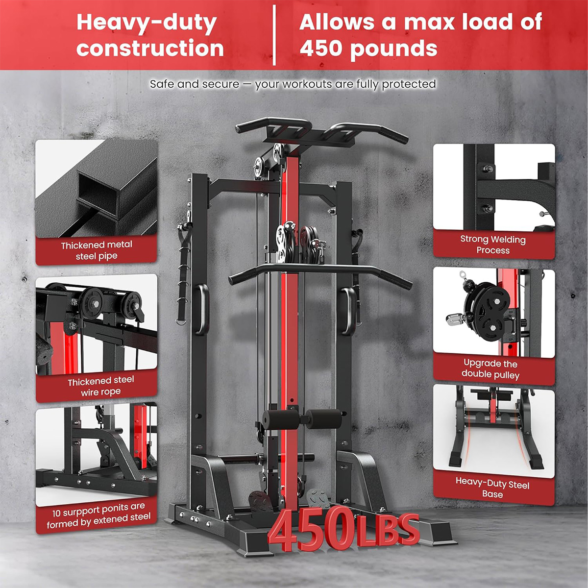 Machine de musculation Pooboo  - Home Gym Leg avis et prix