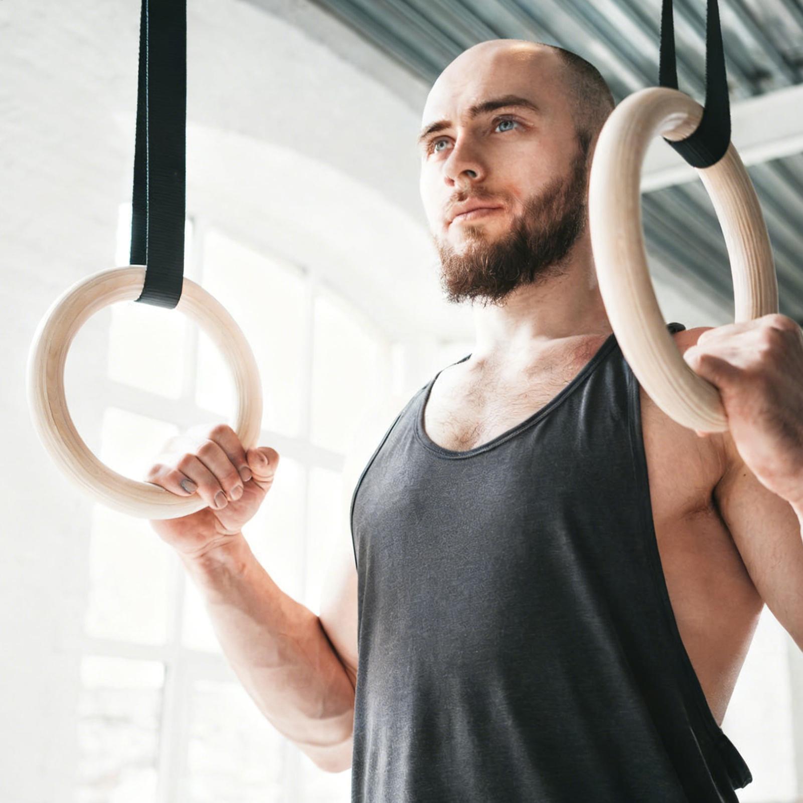 Anneaux de gymnastique portabl - Gymnastic Rings Wooden avis et prix