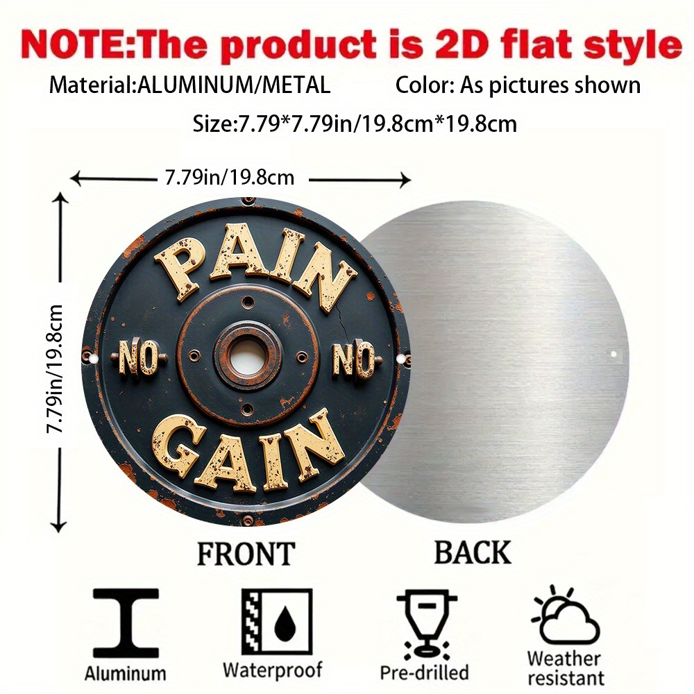 CIFBUY Plaque murale vintage e - Home Gym Interior Design avis et prix