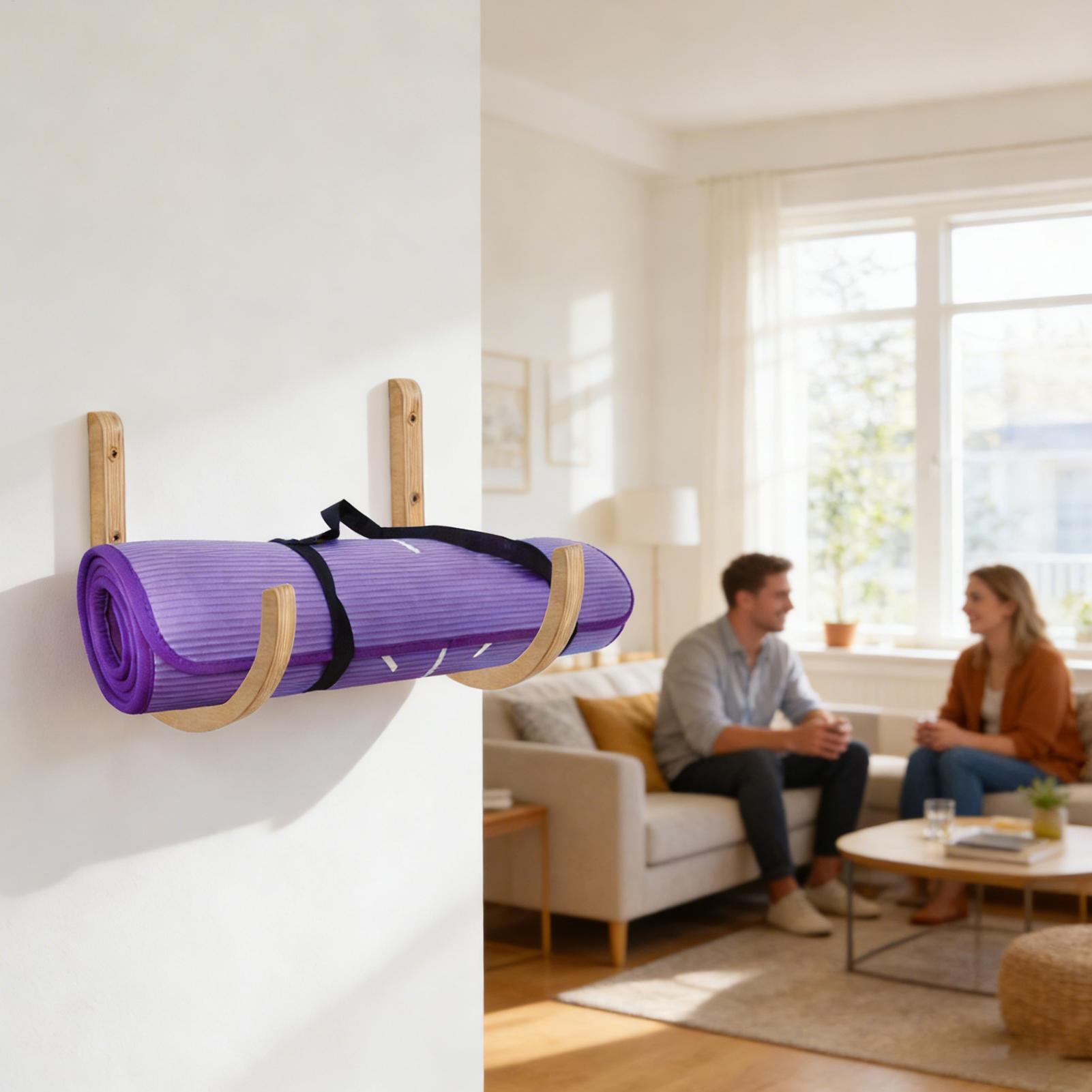 Support de tapis de yoga en bo - Home Gym Yoga Storage avis et prix