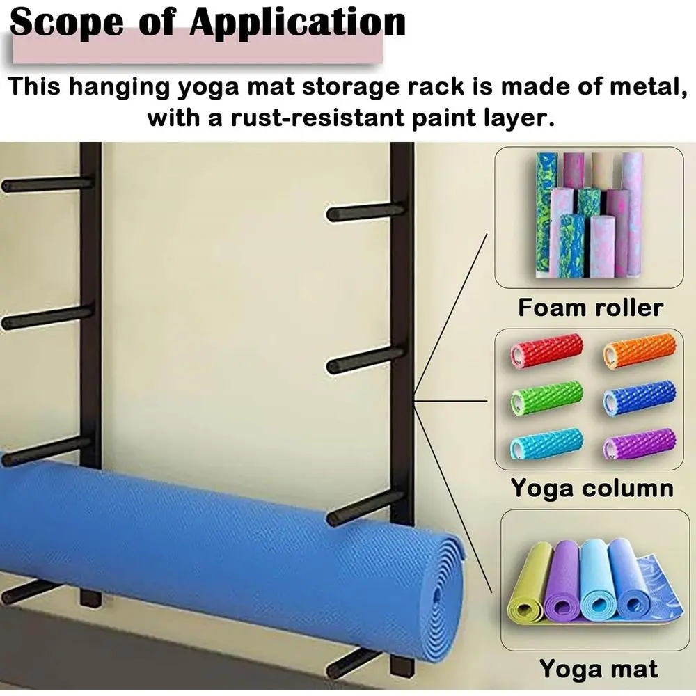 Support mural en métal pour éq - Home Gym Yoga Storage avis et prix