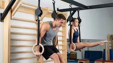 Anneaux de Fitness en bouleau, - Gymnastic Rings Wooden avis et prix