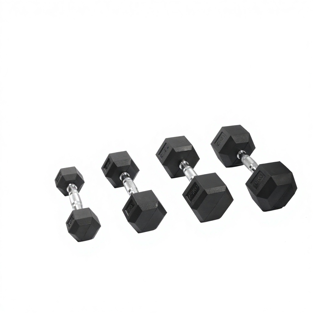 Haltères hexagonaux en caoutch - Home Gym Custom avis et prix
