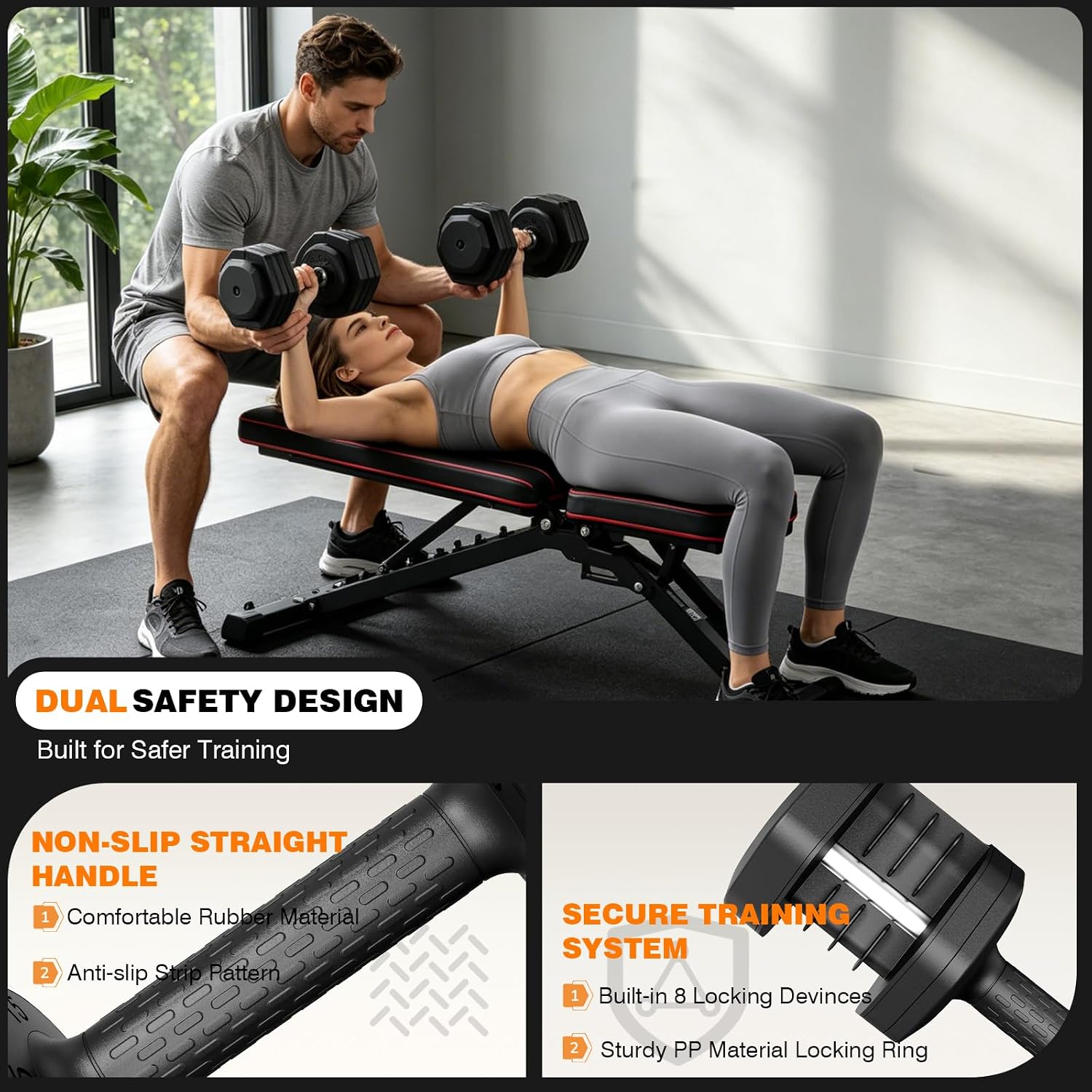 Ensemble d'haltères réglables, - Home Gym Custom avis et prix