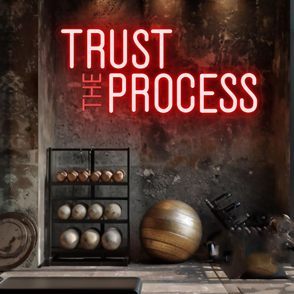 Enseigne néon « Trust The Proc - Home Gym Custom avis et prix