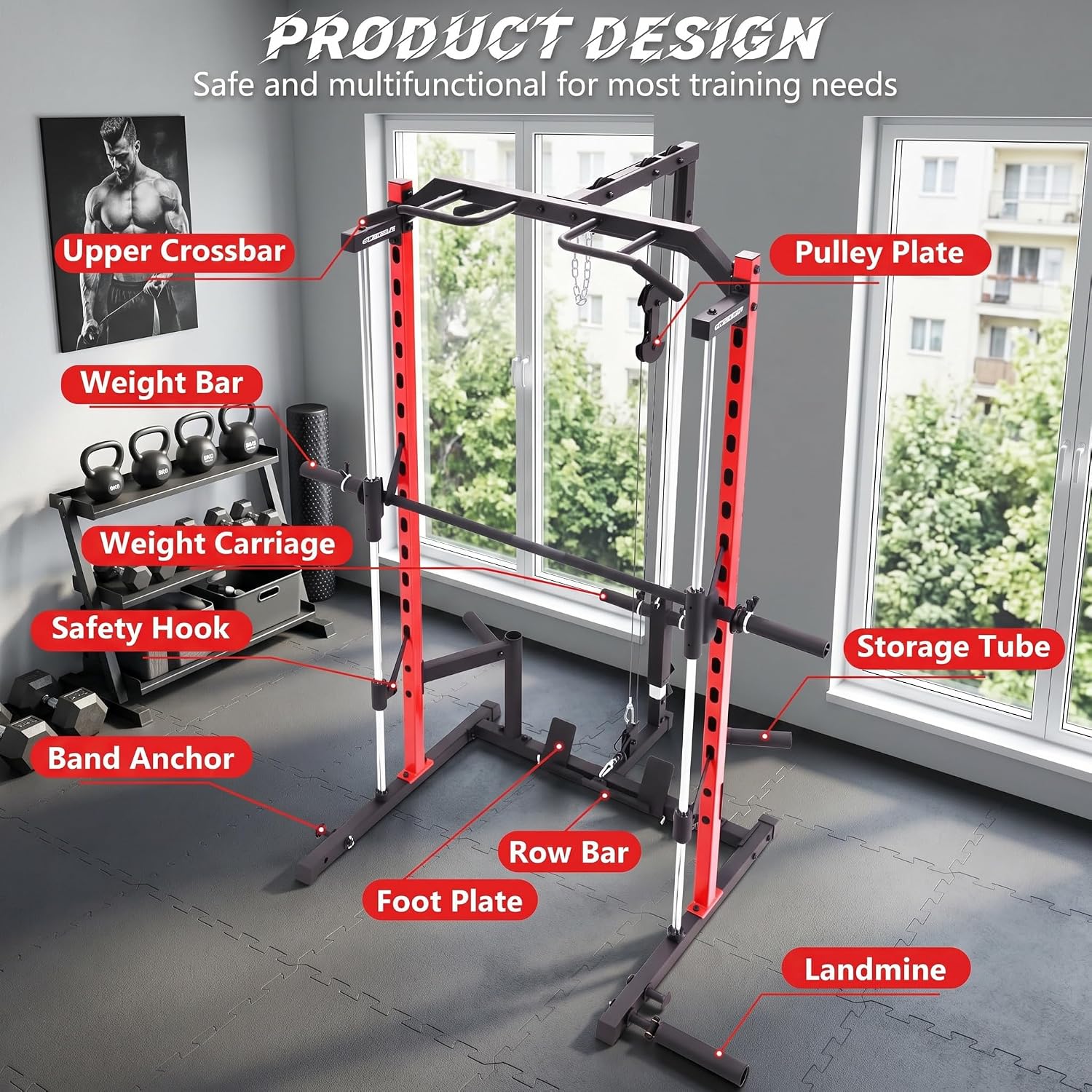 Machine Smith tout-en-un avec  - Home Gym Smith avis et prix
