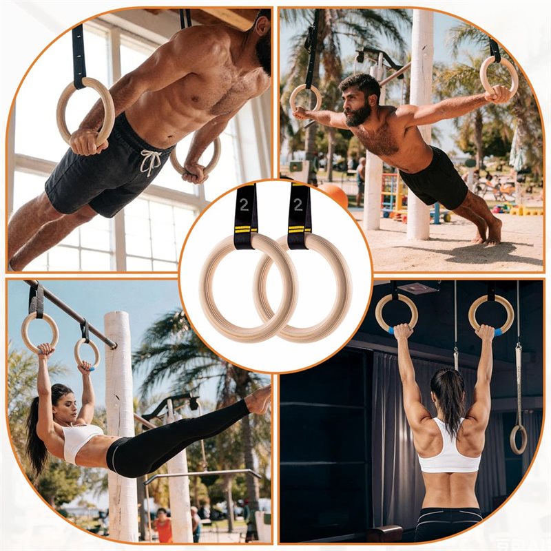 Anneaux de gymnastique numérot - Gymnastic Rings Wooden avis et prix