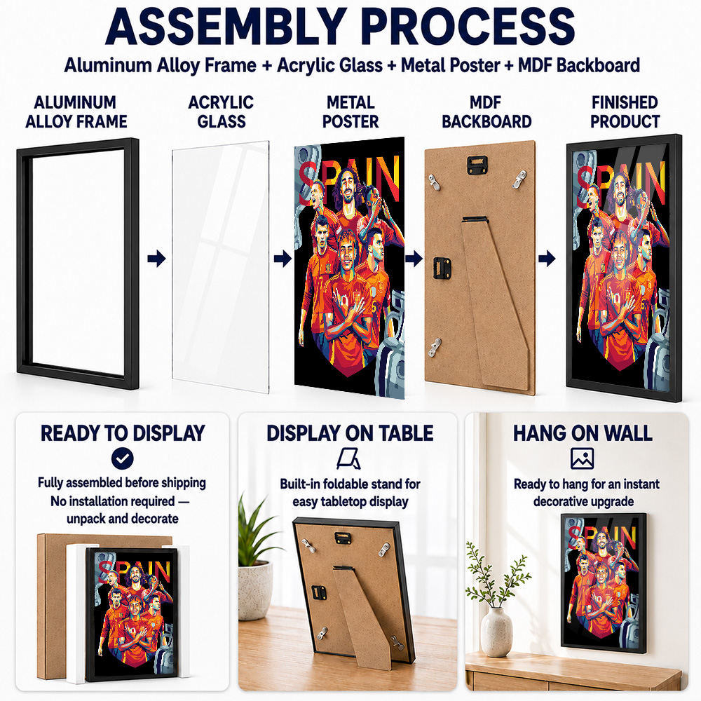 Affiche murale en métal alumin - Home Gym Custom avis et prix
