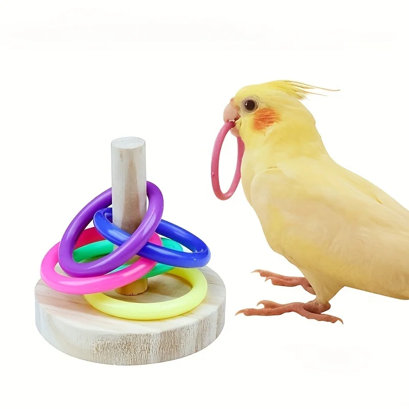 Anneau de perroquet interactif - Gymnastic Rings Wooden avis et prix