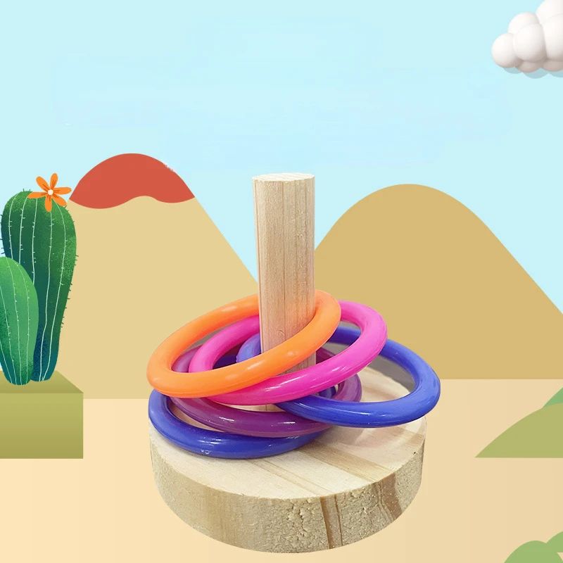 Anneau de perroquet interactif - Gymnastic Rings Wooden avis et prix