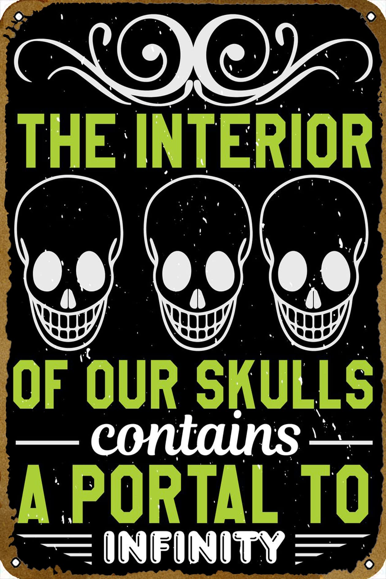 Pancarte en métal « The Interi - Home Gym Interior Design avis et prix