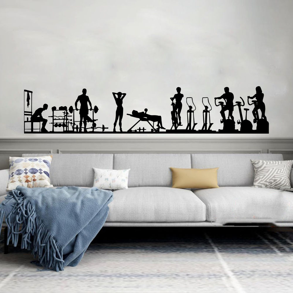 Grand autocollant mural de mus - Home Gym Interior Design avis et prix
